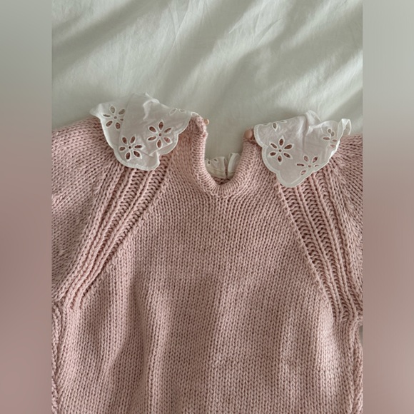 For Love & Lemons Stacy Cropped Sweater size L - Picture 6 of 12